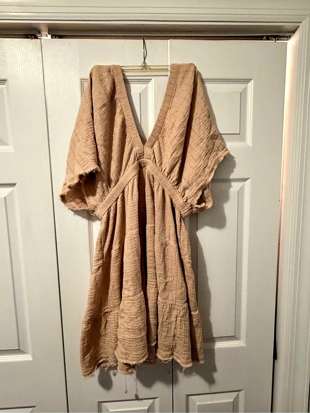 aerie Magic Hour Coverup Midi Dress Brown Size Large